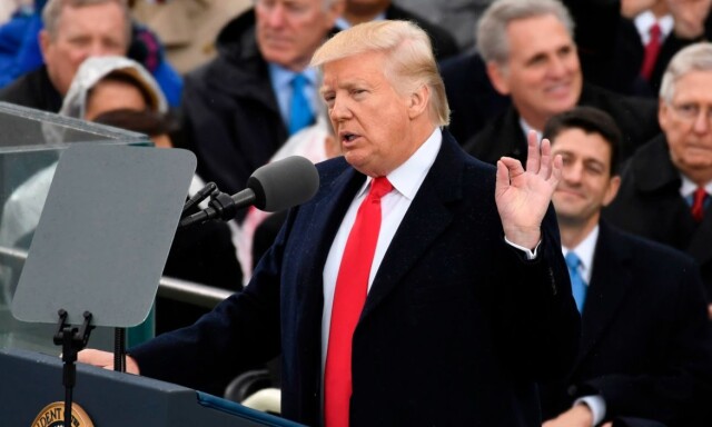 Donald Trumps første tale som president